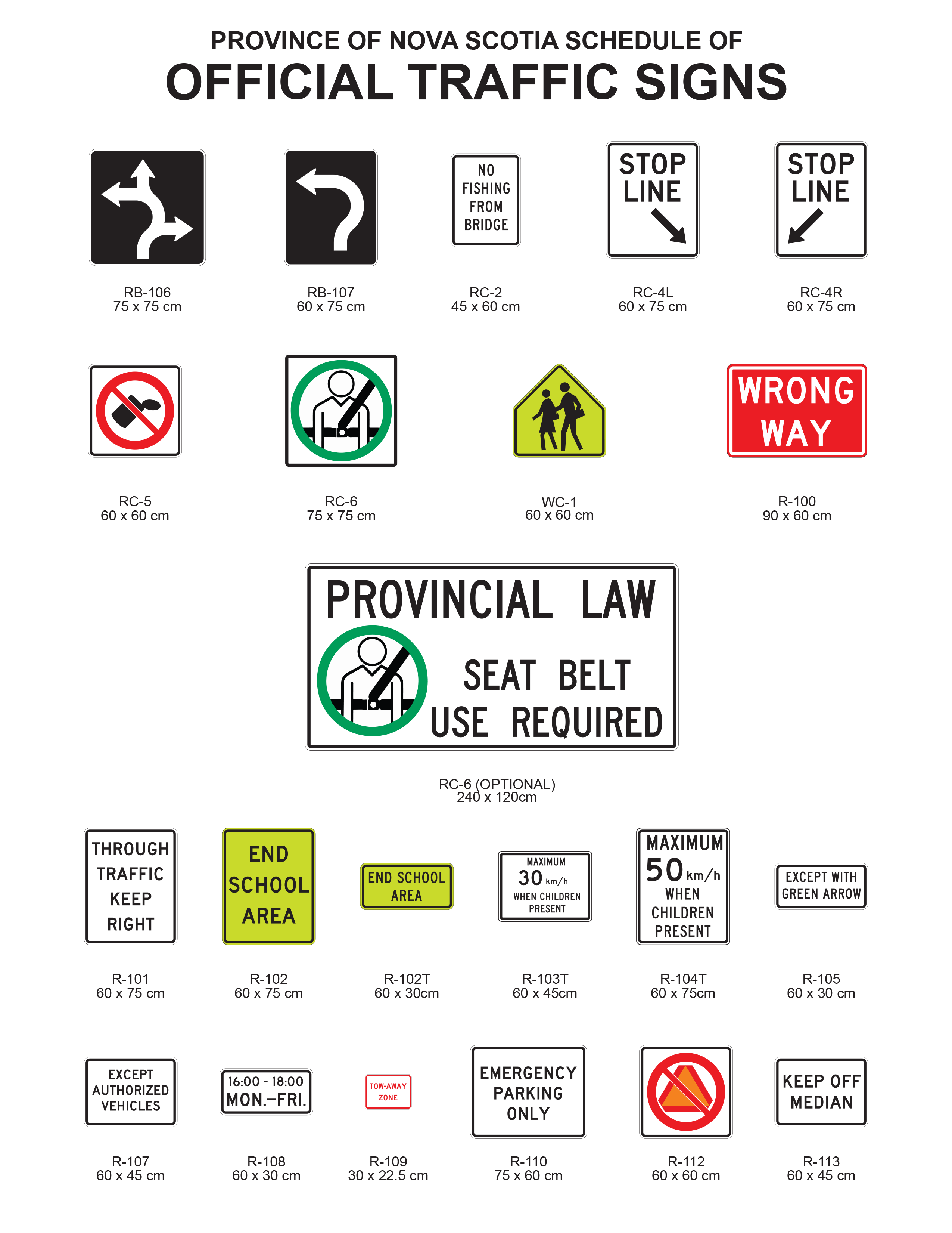 Official Traffice Signs page 5